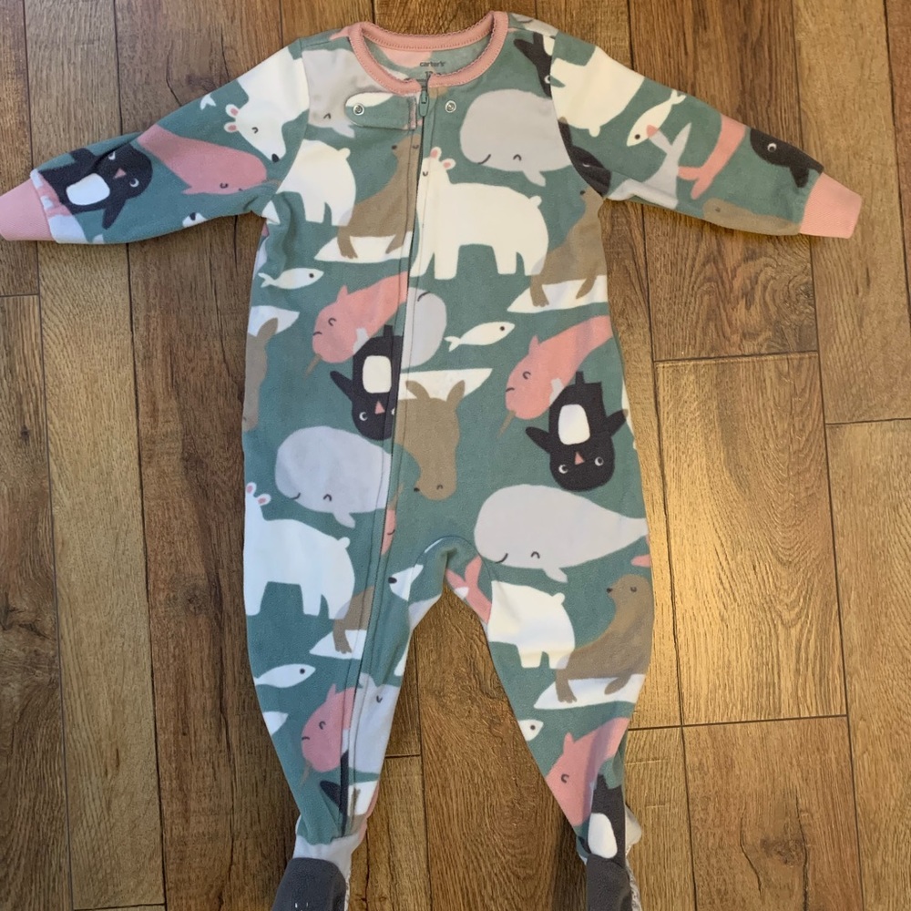 Carters Fleece 1 piece pajamas